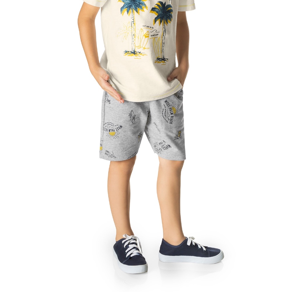 Bermuda Infantil Masculina Moletinho Rovitex Kids