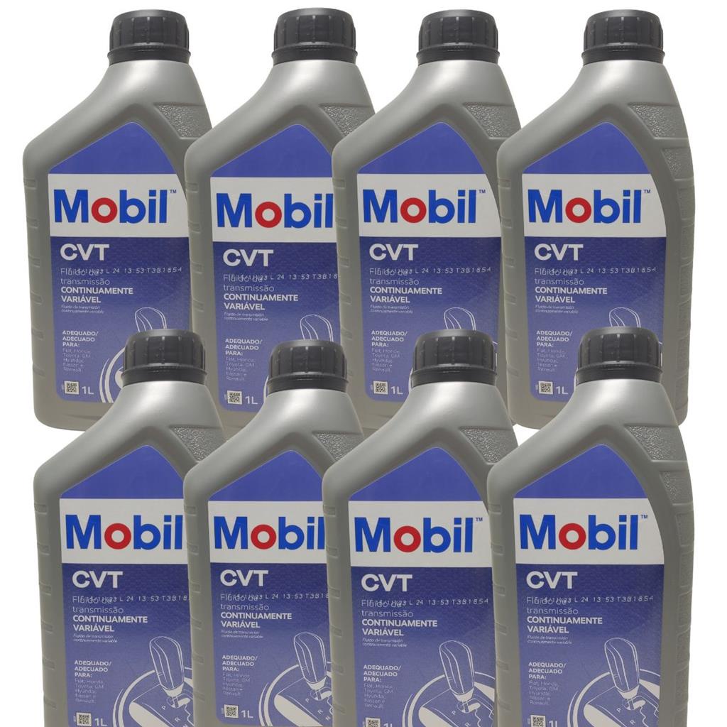 Kit 8 Oleo Transmissao Cambio Automatico Mobil Cvt