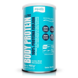 Equaliv Body Protein Sabor Neutro 100% Isolada com Tecnologia Alemã C/450g