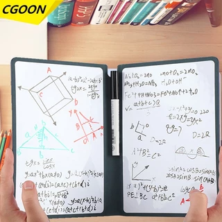 CGOON Smart Notebook A5 Caderno De Couro Reutilizável Cadernos Branco Memo Sem Apagador De Pano De Caneta Escritório Semanal Portátil Com Estilo