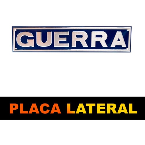 PLACA GUERRA AZUL LATERAL JONISAN | Shopee Brasil