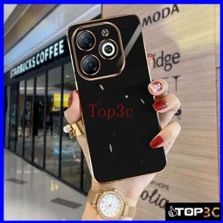 Capinha infinix Hot 40 Pro/40i/Smart8/Note 30 5G/Note 30 30 Play 30i Caixa Telefônica Simples E Elegante De Cor Sólida ZB