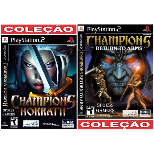 Champions Norrath + Return To Arms Ps2 (2 Dvds) Patch Rpg 