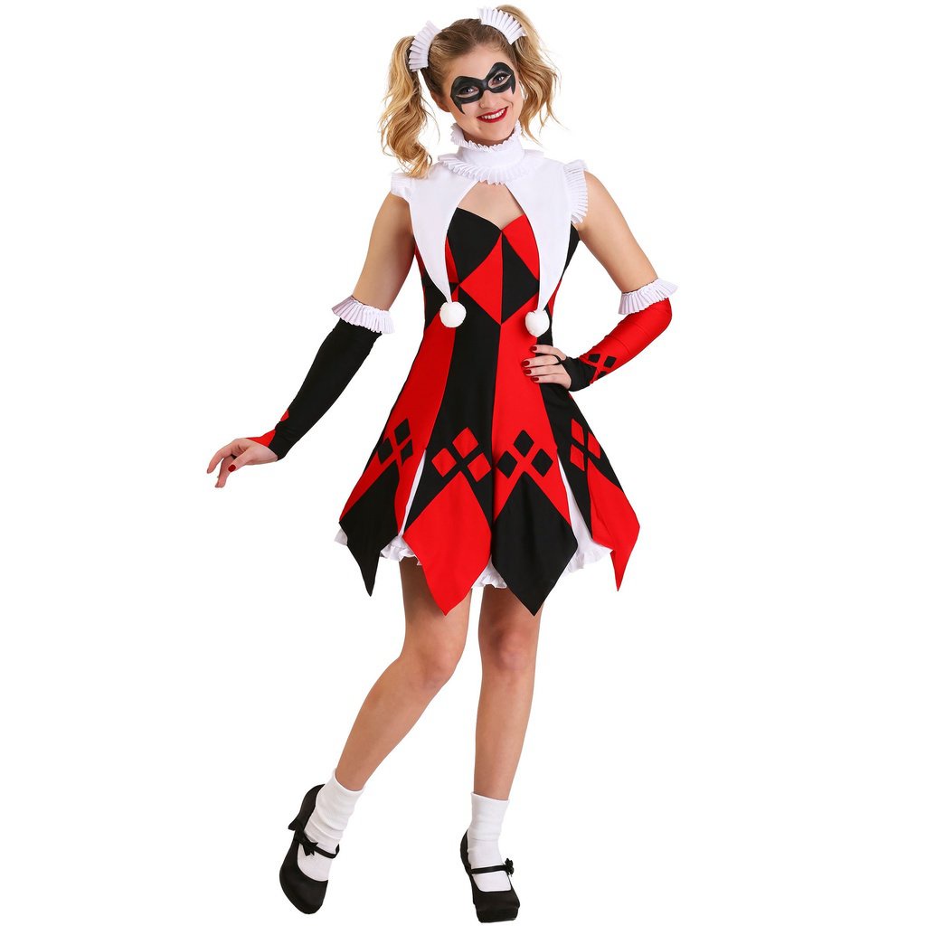 0106-MRP Cosplay Stage roupas CostumeComic Animação M-XL Vermelho e Branco  Xadrez Palhaço Traje Cosplay Feminino Palhaço Uniforme Halloween Traje  Circo Cos Costume 312G | Shopee Brasil