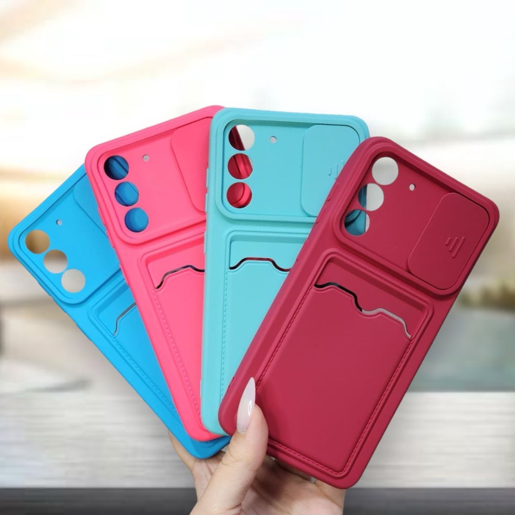 Capa Para Samsung Galaxy S21 FE Com Porta Cartão e Janela