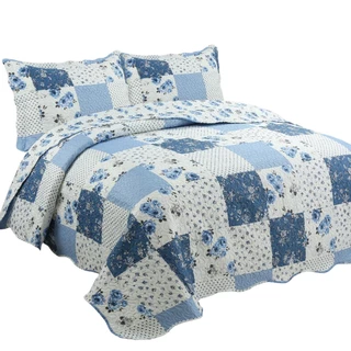 Jogo Colcha/cobre Leito Dupla Face Cama Casal 3 Peças 2,20x2,40m Várias Estampas