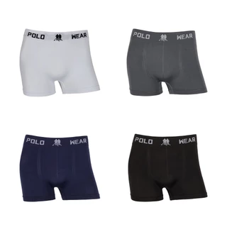 Kit 6 Cuecas Boxer Polo Wear Microfibra Poliéster