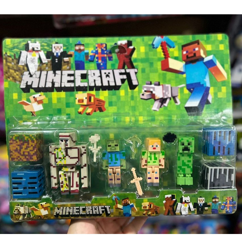 Kit Minecraft com 10 peças e Acessorios - Envio Imediato | Shopee Brasil