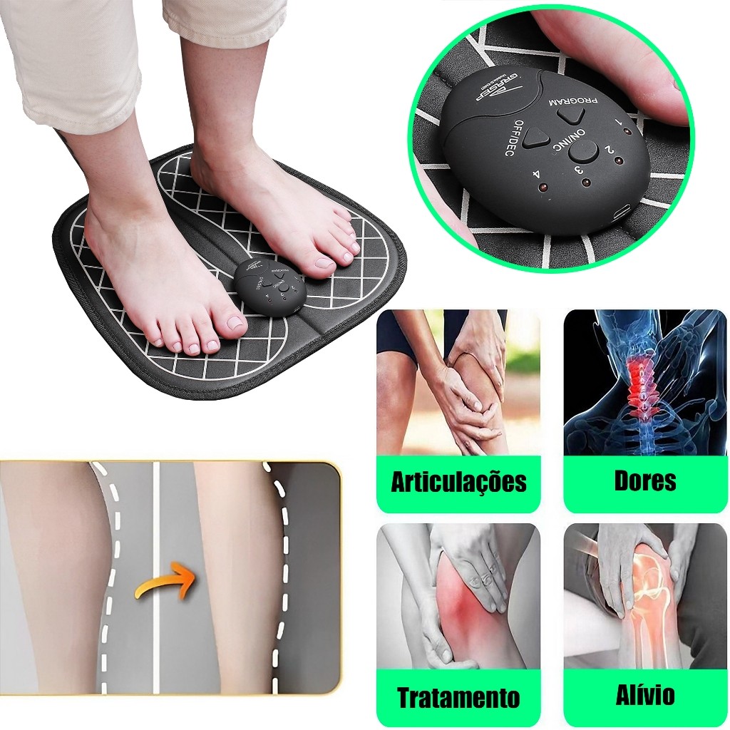 Massageador Elétrico Elétrico De Pés Esteira Para Fisioterapia Ativa os ...