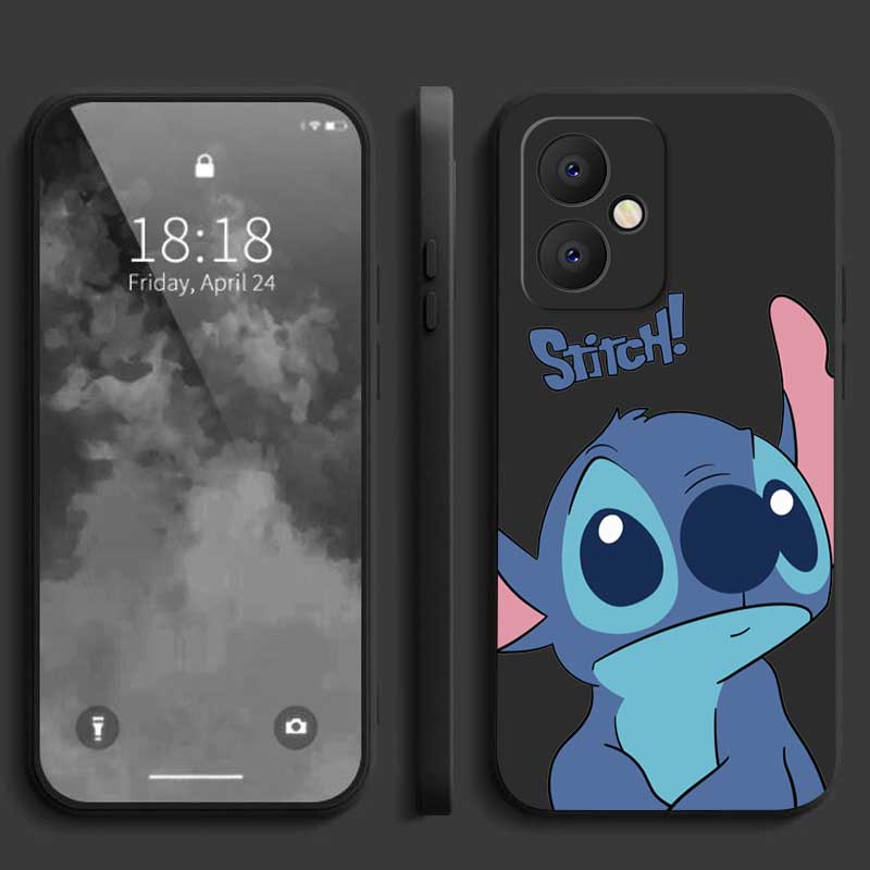 Motorola MOTO G54 G84 G 54 Cute Monster Stitch Casing Matte Silicone Líquido TPU Costas De Capa Macia