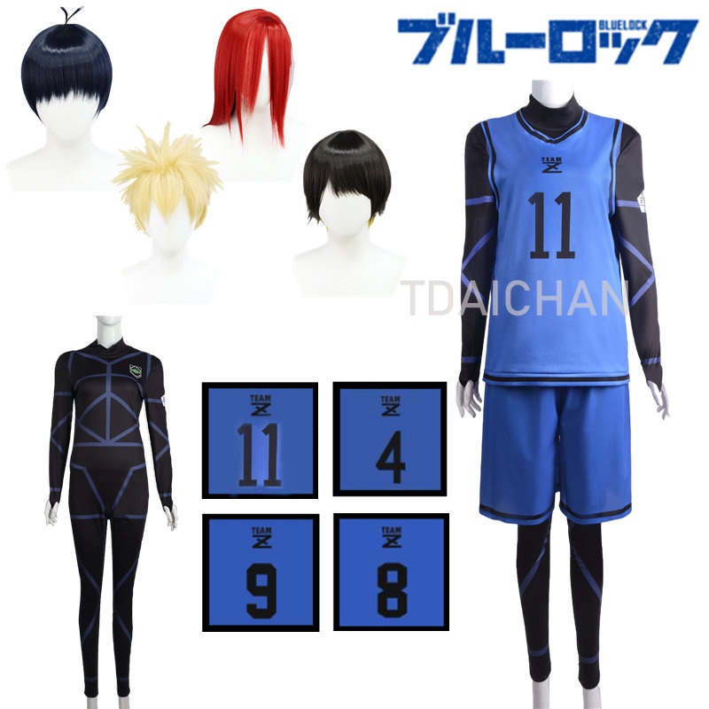 Traje De Cosplay Blue Lock Bachira Meguru, Camisa De Futebol