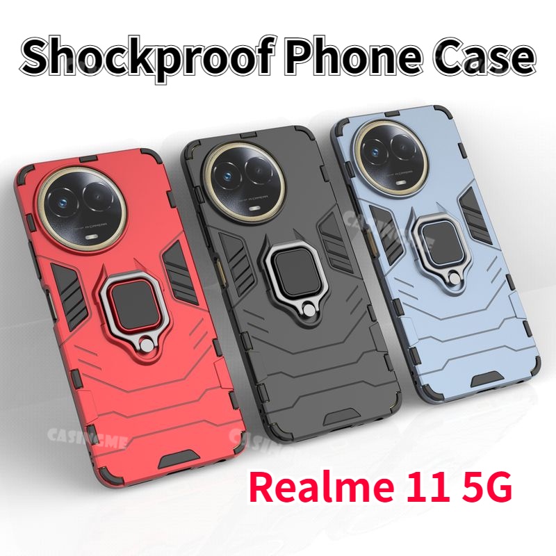 Realme 11 5G 2023 Caixa Dura À Prova De Choque Para Pro Plus Realme11 11Realme 5G 11Pro 11Pro + De Suporte Do Telefone Com Anel Magnético