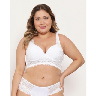 Sutiã Plus Size Avulso Base Com Bojo Branco