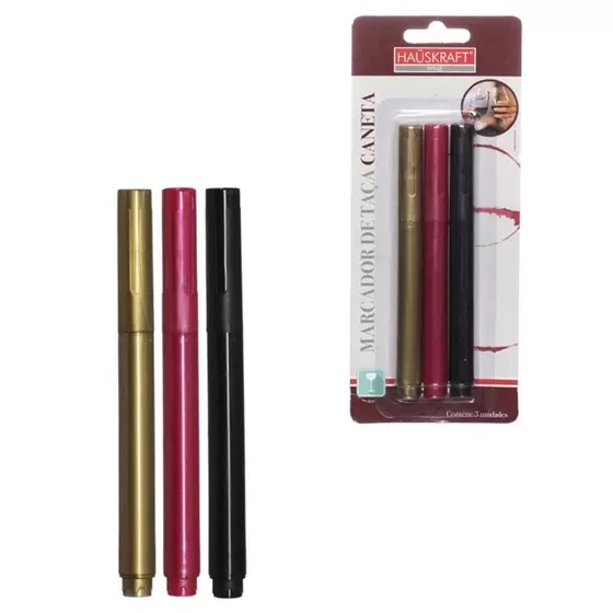 Conjunto de Marcadores de Taça 3 Peças Hauskraft
