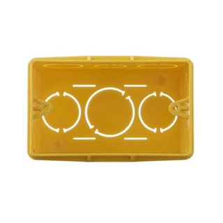 Kit caixa de luz 4x2 Tflex amarela com 5 unidades Tigre