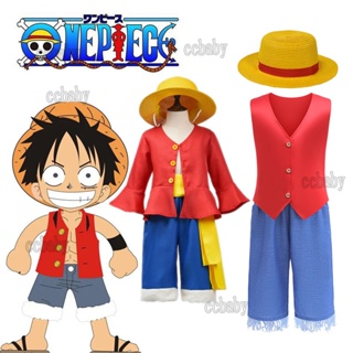 Unisex One Piece Luffy Cosplay Traje, Roupa Diária, Performance de