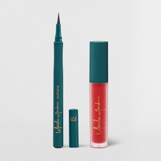 Kit Batom Líquido Vermelho + Caneta Delineadora Marília Mendonça By Océane (2 Produtos)