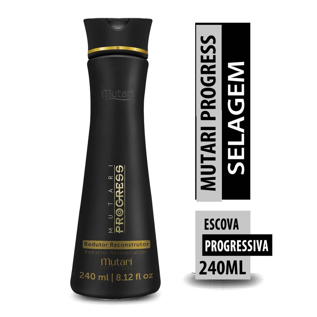 ESCOVA PROGRESSIVA MINI MUTARI PROGRESS 240ML APENAS UM PASSO TAMANHO ...