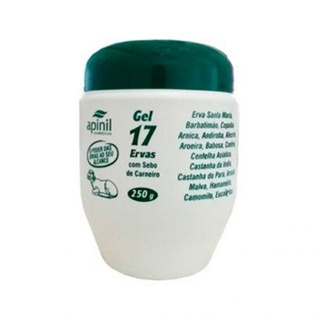 Gel Para Massagem Natudepill Apinil 17 Ervas Pote 250G