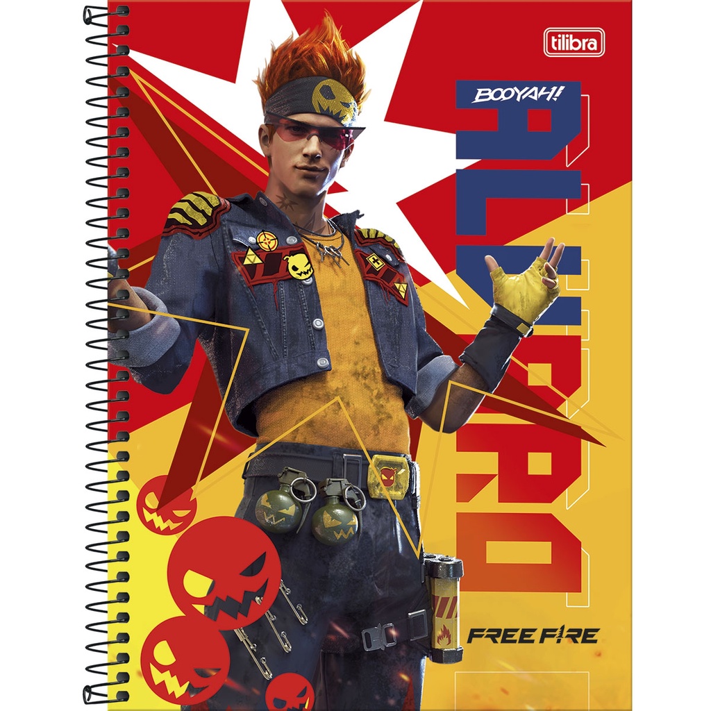 Caderno Free Fire Booyah Video Game 10 Matérias Univ Tilibra - Tem Tem  Digital - Brinquedos e Papelaria, aqui tem!