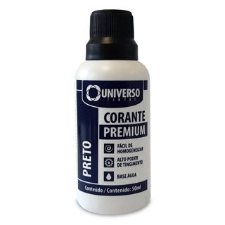 Corante Universo preto frasco cor 50ml