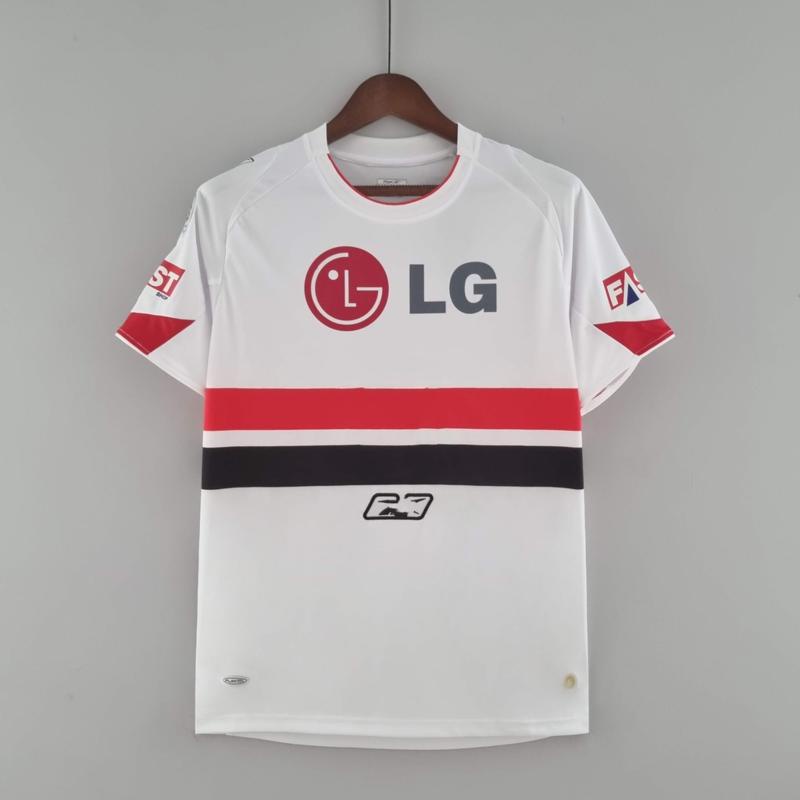 2006/2007 Retrô são paulo tribunal de origem futebol camisa Branco futebol Camisa (SPFC) jersey