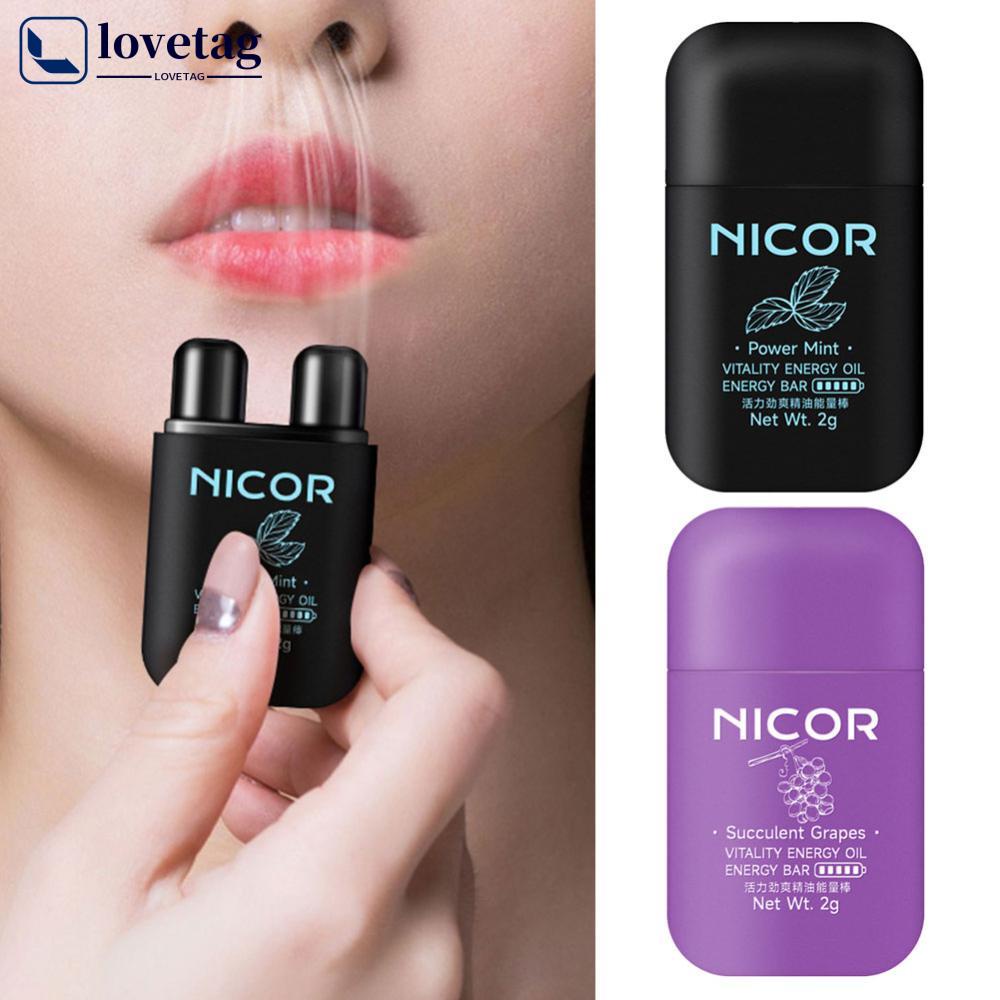 LOVETAG Bastão De Energia Potente Nasal Inalador Sucção Refrescante Portátil Confortável E6R2