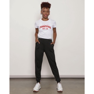 Calça Feminina Jogger Malha Texturizada Preta