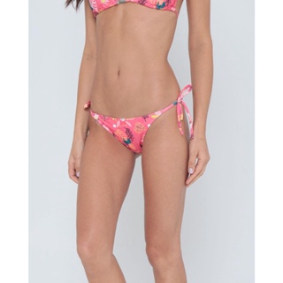 Biquíni Avulso Calcinha Amarrar Floral Rosa