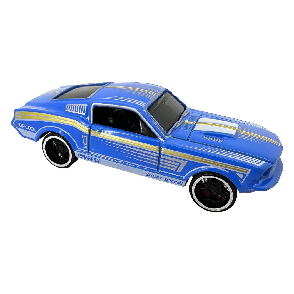 Mini Ve culos Die Cast Garagem S.A. Muscle Car Azul