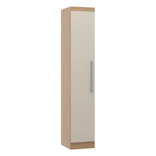Armário Guarda Roupa Modulado Selene 1 Porta 40x218 Cm MDP Carvalho 6004 MENU
