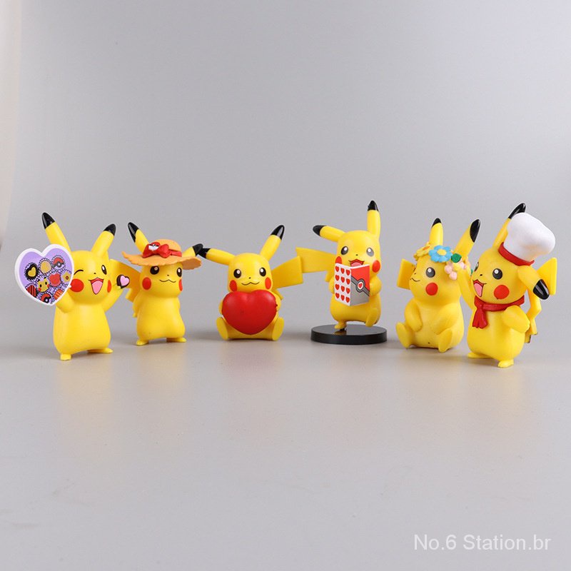 Conjunto de 6 Figuras Pokémon
