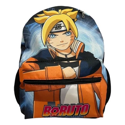 Mochila Escolar Boruto Anime Naruto Costas Juvenil + Bandana