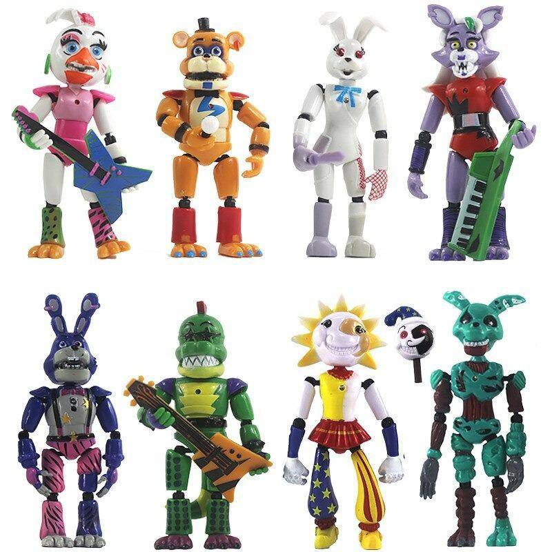 4pcs/set FNAF Five Nights Security Breach Freddy Action Figures