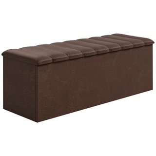 Calçadeira Recamier Casal Moscou 160cm com Baú Dobuê