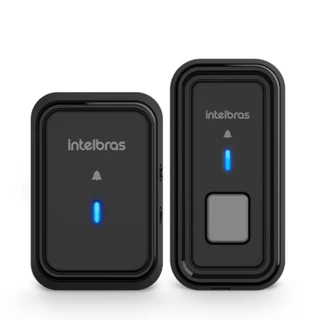 Campainha Eletrônica Sem Fio CIB 101 Intelbras Preta Externa Bateria Alta Performance Bivolt Resistência Climática