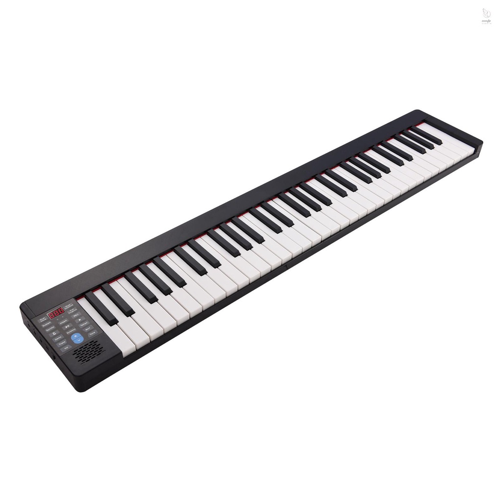 Piano digital multifuncional portátil para estudantes, 88 teclas, teclado  eletrônico dobrável, instrumento musical para crianças, 88