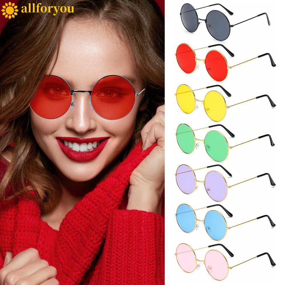 Gafas De Sol Redondas De Gran Tamaño Para Mujer Vintage De Con Marcos