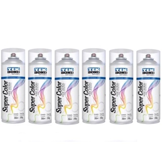 Kit 6 tintas Spray Supercolor Verniz 350ml - Tekbond