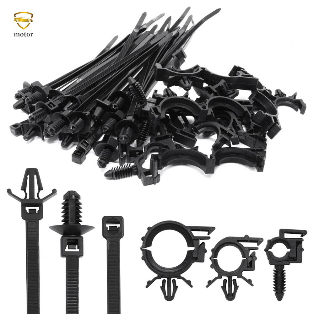Kit De Peças De Roteamento De Arame Para Carros Cabo De Empurrar Zip Tie S