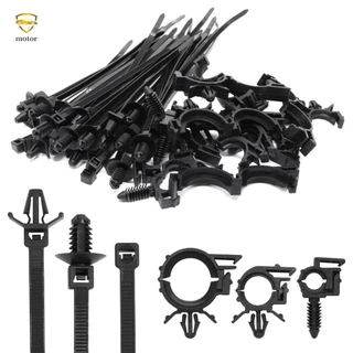Kit De Peças De Roteamento De Arame Para Carros Cabo De Empurrar Zip Tie S