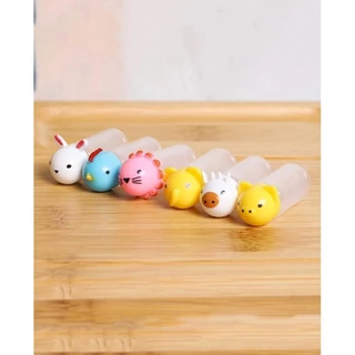 6 Mini Potes de molho Ideal para marmita Lancheira divertida - Animais
