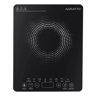 Cooktop de Indução Agratto Portátil 1 Boca 1200w Preto 127v