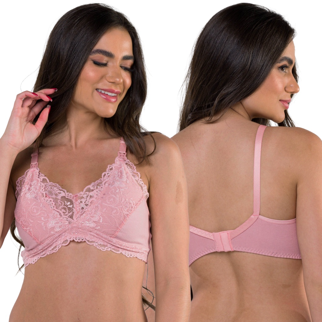 Sutiã sem Bojo Microfibra e Renda - Dondocas Lingerie - Vendas no