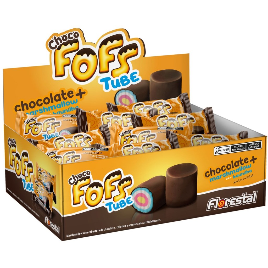 Marshmallow Florestal Fofs Com Chocolate Ao Leite 210G | Shopee Brasil