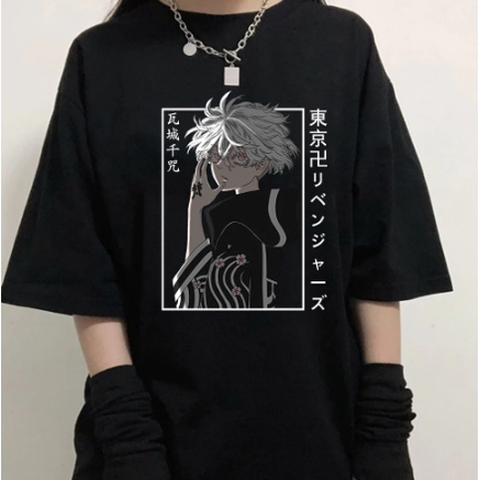 Camisa 100% Algodão Tokyo Revenger kawaragi Senju Anime envio rapido - happy