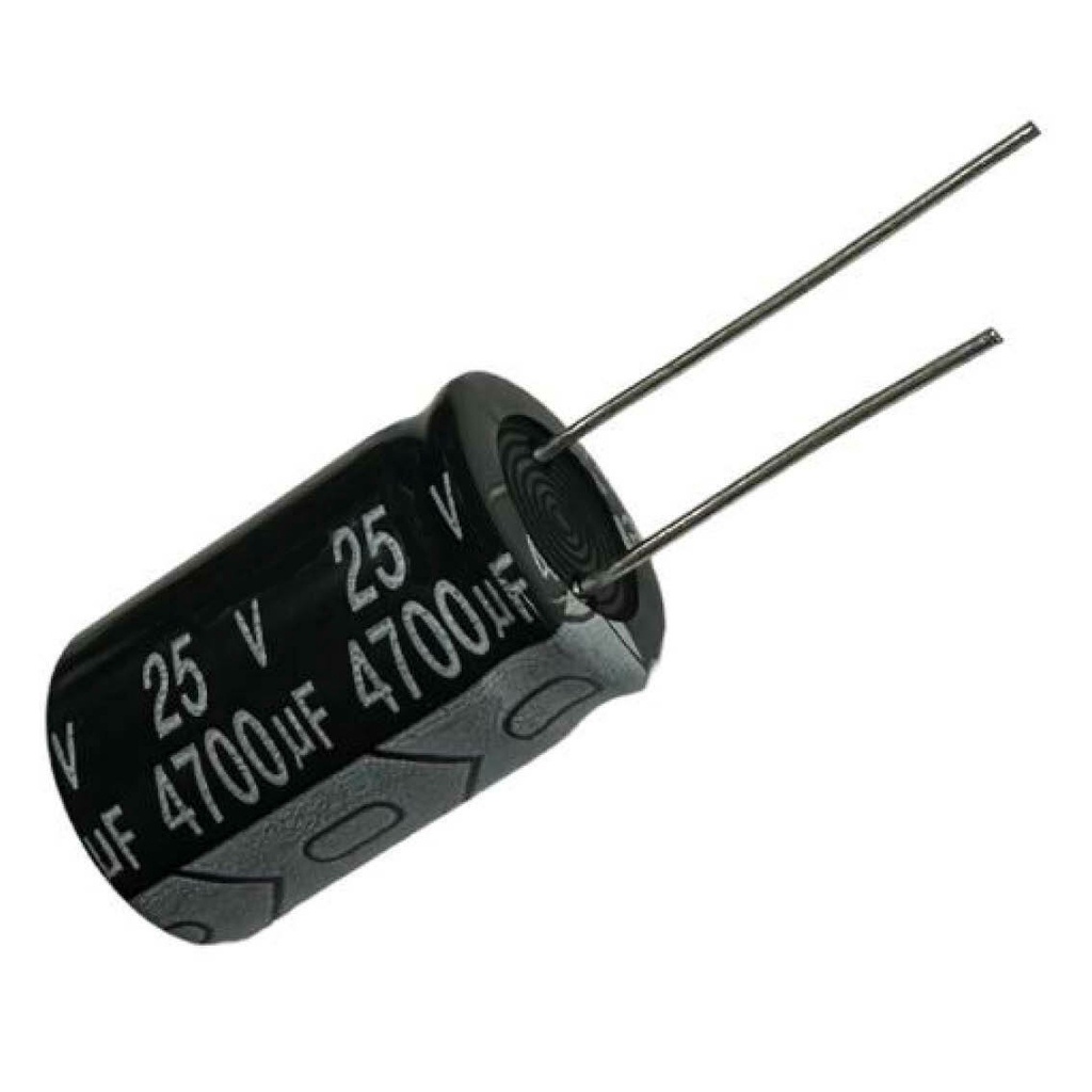 KIT 6 PÇS - CAPACITOR ELETROLITICO 4700X25V - 4700UF X 25V