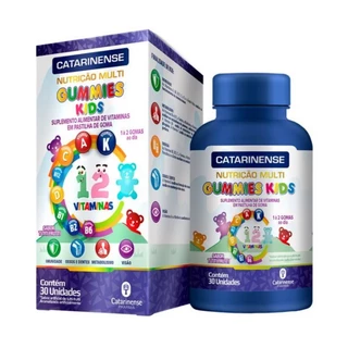 Poli vitamínico Infantil Gummies Kids Catarinense S/Tutti Frutti C/30 Gomas