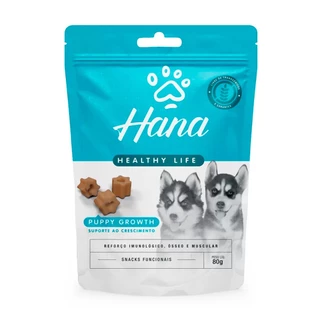 Petisco Snack Hana Sticks Healthy Life Para Cães Filhotes Puppy Growth 80g