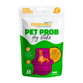 Suplemento Pet Prob Dog Sticks Para Cães Organnact 160g
